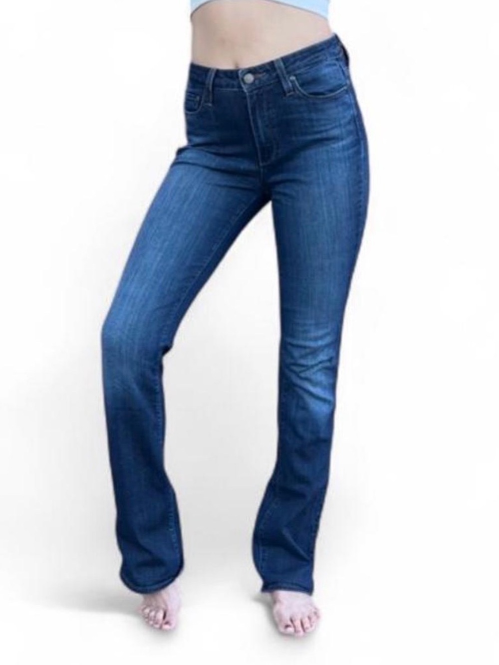 Paige High Rise Manhattan Dark wash bootcut jeans